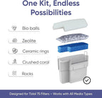 Tidal 75 Filter Maintenance and Replacement Filter Media Kit, Including Gokul Brands Aquarium Filter Media Bags (Tidal 75 Polishing Pads, Foam Filter Sponge, Matrix Bio Media)
