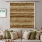 Vintage Western Bathroom Curtains 63 Inch Length, Window Curtains Tab Top, Rustic Farmhouse Wooden Grain Barn Door Light Filtering Window Treatments Drapes 52"x63" 2 Panel