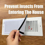 White Floor Register Vent Screen Cover 4"x10" Magnetic, Perfect for Wall/Ceiling/Floor Air Vent Filters (4-Packs)