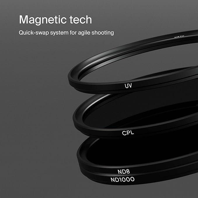 Urth 82mm Magnetic UV, Circular Polarizing (CPL), ND8, ND1000 Lens Filter Kit (Plus+)