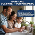 H&G Lifestyles Under Sink Water Filter System,Reduces PFAS, PFOA/PFOS, Lead, Chlorine, Bad Taste & Odor,with NSF 42/53 KDF GAC,with 3/8" Quick Connection Easy Installation,300,000 Gallons