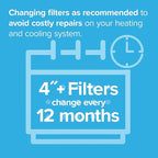 Filtrete 16x25x4(SlimFit), AC Furnace Air Filter, MPR 1550 DP, Healthy Living Ultra Allergen Deep Pleat, 2-Pack (actual dimensions 15.5 x 24.5 x 3.75)