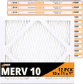Tiger Tough MERV 10 Air Filters, 10x11x1 – MPR 1000 Pleated HVAC AC Furnace Filter Replacement for Home, Pack of 12