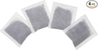 4 Pack Compact Activated Charcoal Odor Absorbing Filter Refill Deodorizer Compatible with iTouchless Cans 2.5 Gal, 3 Gal, 4 Gal and Other SmallTrash Cans Under 8 Gallons with Filter Compartment