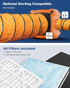 ALORAIR PureAiro HEPA Max 970 industrial Air Scrubber, 3-Stage Filtration System, GFCI Outlet, Negative Air Scrubber Water Damage Restoration Interior Decoration