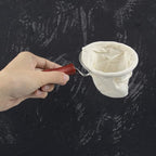 AUEAR, Wooden Handle Coffee Filter Reusable Cafe Flannel Cloth Bag Sock Strainer