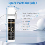 Water Filter for Sink Faucet，with Anti-Clogged Tech, NSF/ANSI 42 & 53 Certified to Reduce PFAS, Chlorine, Lead, Sediment, Bad Taste, Easy Direct Connect Installation,Water Filter for Sink