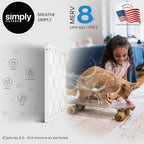 Simply 20x20x4 Air Filter, MERV 8, 6 Pack, Furnace Air Filter for HVAC (Actual Size:19.5"x19.5"x3.63") DUST, Pet, & Allergy Control