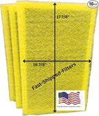 Fast-Shipped-Filters 10 Pack 19 3/8x19 3/8 Replacement Filter Pads Compatible with MicroPower Guard One Hour Air Cleaner Refill Yellow (10, Yellow, 19 3/8x19 3/8)