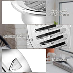 Zonon 24 Pcs Stainless Steel Soffit Vents 4 Inch Round Dryer Vent Cover with Mesh Screen for Home Outdoor Bathroom Wall Ceiling Outside Exterior Exhaust (Silver)
