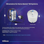 Home Master TMHP-L HydroPerfection RO System, 9-stages, 99% rejection DOW membrane, Patented 2-pass Remineralization, 4.5sec Fill Rate, 1:1 Waste Ratio, UV 99.9% EPA 97952AZ1, Lux Faucet, Fridge Ki