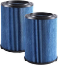 VF5000 Filter Compatible for Shop Vac 6-20 Gallon Wet Dry Vacuum Cleaner, Fits WD1450 WD0970 WD1270 WD09700 WD06700 WD1680 WD1851 WD1956 WD0970M0 WD0970EX0 2pcs