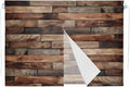 Western Barn Door Magnetic Double Layer Car Window Shades,Side Window Curtains for Blackout/Breathable Mesh View,Vintage Farmhouses Wooden Door Brown Heat Protection Privacy Sun Shades 26x20in 1pcs