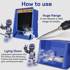 Antidious Fume Extractor Anti-ESD Solder Smoke Absorber Portable Filter for Soldering DIY Fan Extraction Equipment with Spare Activated Carbon for Brazing Welding Soldering, Fume Prevention Remover