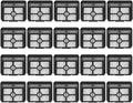 HEPA Filters Kit For Dreame H40 Pro H40 Ultra H40 Steam H40 Station Vacuum Cleaner Floor Scrubber Replacement Parts Accessories stability(20pcs Set)