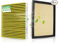 Engine and Cabin Air Filter Combo for Toyota Camry 3.5L V6 2012-17,Highlander Gas 2.7L/3.5L 2014-19, Sienna 2.7L 2011-20,Avalon 3.5L 2013-18 Air Filter Car Replacement #CF10285 CA10755 Car Accessories