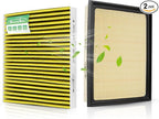 Engine and Cabin Air Filter Combo for Toyota Camry 3.5L V6 2012-17,Highlander Gas 2.7L/3.5L 2014-19, Sienna 2.7L 2011-20,Avalon 3.5L 2013-18 Air Filter Car Replacement #CF10285 CA10755 Car Accessories