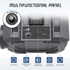Hepa Air Scrubber Commercial Air Purifier with 3-Stage Filtration Negative Air Machine Industrial Air Purifier for Heavy Duty, 550CFM