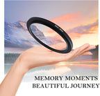 55-62mm Step-Up Ring Adapter, 55mm to 62mm Step Up Filter Ring for 55mm Lens Mount 62mm for DSLR Lenses and ND UV CPL IR Filters （55-62mm）