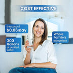 GOLDEN ICEPURE Refrigerator Water Filter Replacement for GE SmartWater MWFA, 1PACK, GWF, GWFA, RWF0600A, FMG-1, WFC1201, GSE25GSHECSS, PC75009, 197D6321P006, Kenmore 9991, PC83879, GSL25JFTABS