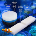 17 Pcs Filter Media Replacement Set Compatible with Fluval Fx4 Fx5 Fx6, Including Quick Clear/Fine Filter Water Polishing Pads, Foam, Foam Block, Activated Carbon, Silicone Lube, Mesh Bags