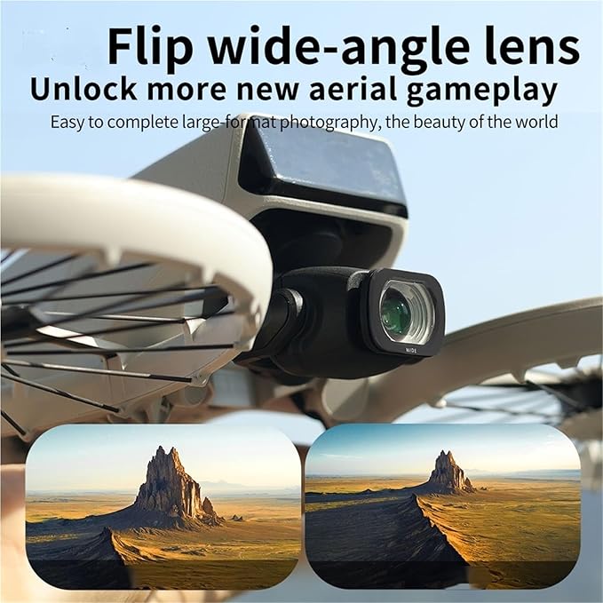 Compatible for DJI Flip - Lens Wide-Angle Filter Set (CPL, Night, ND32/64/128, 1/4 Black Mist, Waterproof)(E)