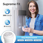 ICEPURE RWF0600A Replacement for GE MWF, MWFP, 197D6321P006, WFC1201, MWFA, PC75009, HDX FMG-1, GSE25GSHECSS, 46-9996, GSH25JSDDSS, PSHS6PGZBESS, GWF, SGF-G9, RWF1060 Refrigerator Water Filter 4PACK
