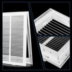 18 x18 Vent Cover [Duct Opening Size],Return Air Vent Cover for Wall Or Ceiling,Steel Return Air Filter Grilles Removable Face/Door for 1 Inch Filters(18"W x 18"H [Duct Opening])