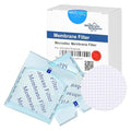 Membrane Solutions MCE Gridded Membrane Filter, Mixed Cellulose Esters Membrane Filter, Sterile Individual Pack Membrane Disc Filter, Diameter: 47 mm, Pore Size: 0.45 um, 100/Pk
