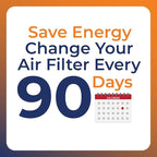 NaturalAire 16x20x1 Pleated Air Filter - Odor Eliminator with Baking Soda, 4-Pack of MERV 8. Controls Household Odors and Traps Harmful Airborne Particles, Lasting Up To 90 Days. 84857.011620