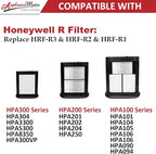 HPA300 HEPA Replacement Filter R for Honeywell HPA 300 HPA200 Air Purifier, 3-Pack