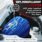 FILTERWEARS F154L Universal Water Repellent Cold Air Intake Pre-Filter - Large