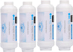 Mornajina 4 Pieces Calcium Inhibitor Filter, Outdoor Misting System Protector for Mist Nozzle, Preventing Scale Buildup from Clogging Up