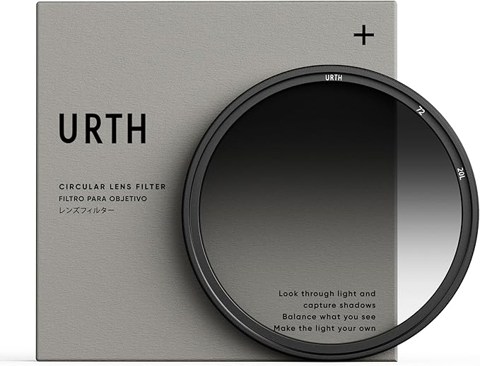 Urth 72mm Soft Graduated ND8 Lens Filter (Plus+) — 3-Stop, Ultra-Slim 20-Layer Nano-Coated Soft Grad Neutral Density Camera Lens Exposure Balance Filter