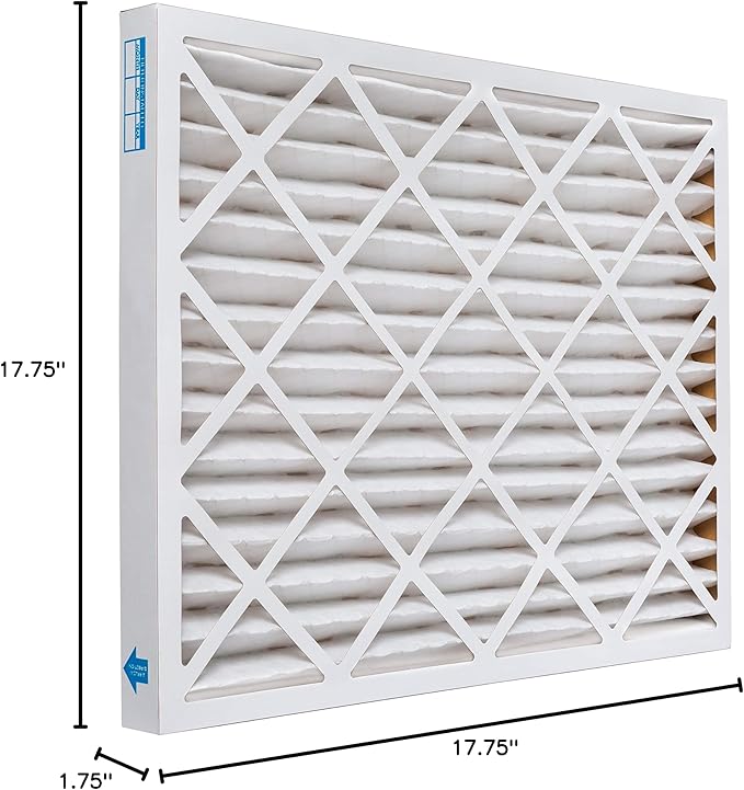 Aerostar 18x18x2 MERV 13, Pleated Air Filter, 18x18x2, Box of 6, Made in the USA
