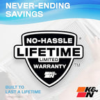 K&N 14x24x1 HVAC Furnace Air Filter, Lasts a Lifetime, Washable, Merv 11, the Last HVAC Filter You Will Ever Buy, Breathe Safely at Home or in the Office, HVC-11424