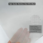 304 Stainless Steel Mesh 150Mesh, 15.7"x47.2"(40x120cm) Metal Mesh Screen, Woven Fine Wire Mesh Easy to Cut for Filter Mesh, Filtration Cloth and DIY Project