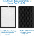 2 Pack GL-FS32 Replacement Filter for GL-FS32 Air Purifier, 3 IN 1, H13 True Hepa Filter with High-efficiency Activated Carbon and Pre-Filter