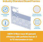 Filter King 20x24x1 Air Filter | 4-PACK | MERV 13 HVAC Pleated A/C Furnace Filters | MADE IN USA | Actual Size: 19.5 x 23.5 x .75"