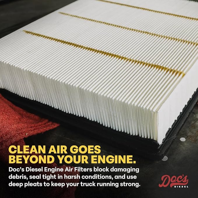 Doc's Diesel Engine Air Filter | Compatible with RAM 6.7L Cummins 2500, 3500, 4500, 5500 2007+ | Replaces 53034051AB, 68645327AA