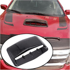Universal Car Hood Scoop Air Flow Intake Decorative Turbo Bonnet Vent Cover Compatible For Audi And BMW Compatible For VW And Civic(Black)