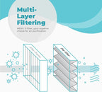 16x25x4 Air Filter Replacement MERV 11, FC100A1029 Pleated HVAC AC Furnace Filters with Wholesalehome Cleaning Cloth (Actual Size: 15.94 x 24.86 x 4.38 Inches)
