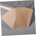 COHEALI 200pcs Unbleached Coffee Cone Filters for Coffee Makers High-efficiency Filter Paper for Rich Flavor Extraction Compatible with Drip Machines and Easy to Use Replacement Supplies