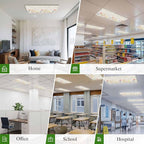 Fluorescent Light Covers for Ceiling Lights Spring Poppy Floral Magnetic Light Filters 1 Pack 4x2 ft Wildflower Vintage Ceiling Lights Cover for Classroom Office School Home Drop Lamp Decor