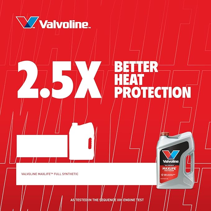 Valvoline MaxLife High Mileage Full Synthetic 5W-30 Motor Oil 1 Quart