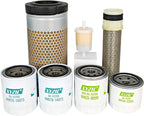Service Filter Set Compatible with Kubota RTV1140CPX w/ D1105-E3 Engine Utility Vehicle T0270-16320 HH150-32094 12581-43012 HHK20-36990 HHK70-14073 Outer Inner Air Lube Oil Hydraulic HST