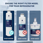 Mist HAF-CIN/EXP Refrigerator Water Filter Replacement for Samsung DA29-00020B, DA29-00020A, Kenmore 46-9101 – NSF 42 & 372 Certified – 2 Pack
