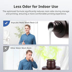 ANYCUBIC Water Washable 3D Printer Resin 2.0, 405nm High Precision 3D Resin, Low Shrinkage Photopolymer Resin for 4K/8K/12K Capable LCD DLP Resin 3D Printer Printing (Grey, 500g)