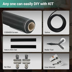 Premium Window Screen DIY KIT 39" 51" Blocks Rain, Pet Scratch, Pollen, Fine Dust 99%, 30Mesh Durable New Material, DIY Tools Included (W39in X L190in)