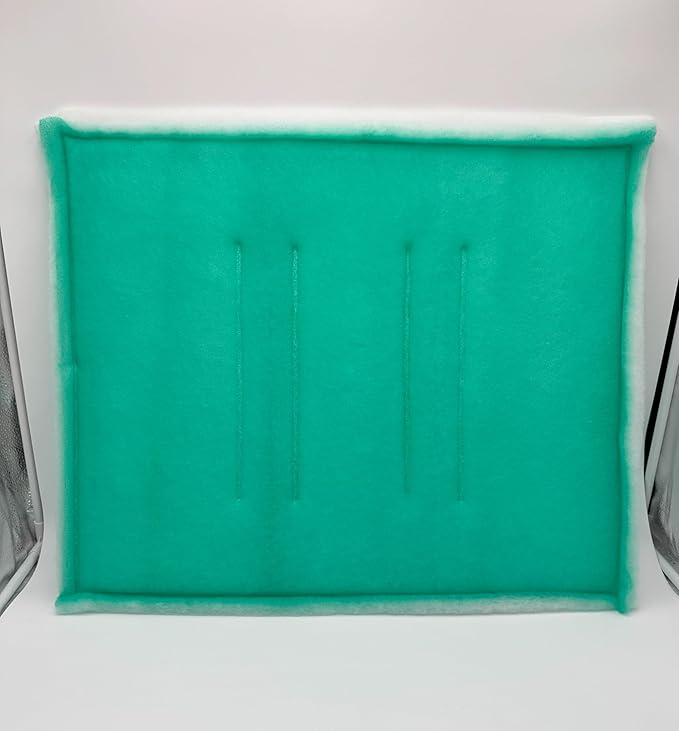 Paint Booth Intake Air Filter Panel, Crossdraft Spray Booth Filter Pad (20/case, 25" x 20")